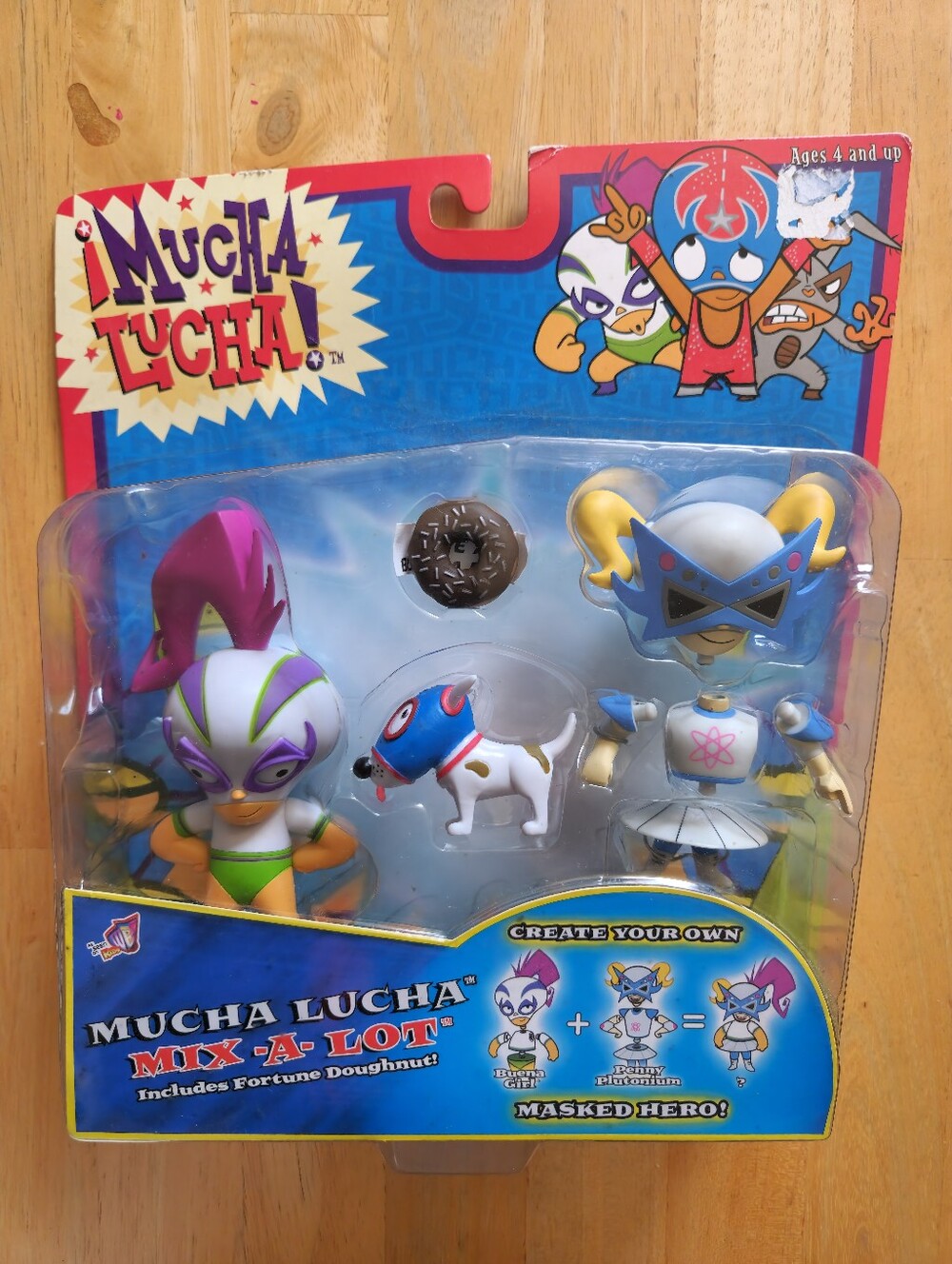 RARE Y2K Mucha Lucha Mix-A-Lot Buena Girl Vs Penny Plutonium Jakks action figure